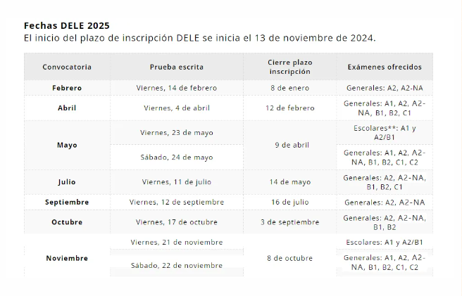 西安西语培训 | 重磅：2025年DELE西班牙语考试时间已公布，考生务必提前安排！